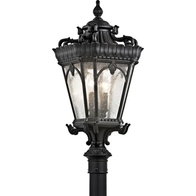 Kichler Tournai 30" High Black Outdoor Post Light