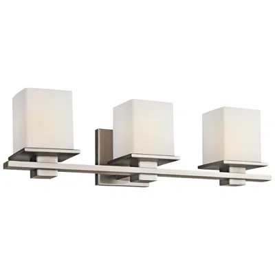 Kichler Tully 24" Wide Antique Pewter 3-light Bath Light