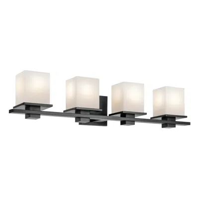 Kichler Tully 32" Wide Black 4-light Vanity Bath Light