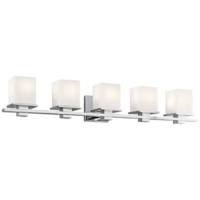 Kichler Tully 40 1/4" Wide Chrome 5-light Bath Light