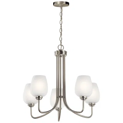 Kichler Valserrano 24 1/4" Wide Brushed Nickel 5-light Chandelier