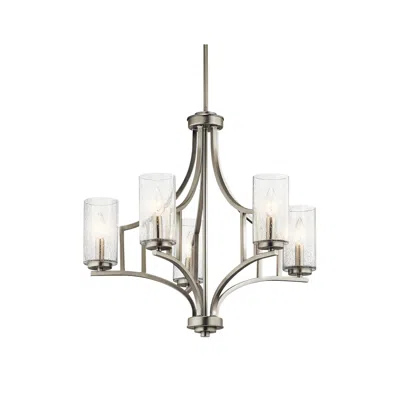Kichler Vara 25 1/4" Wide Brushed Nickel 5-light Chandelier