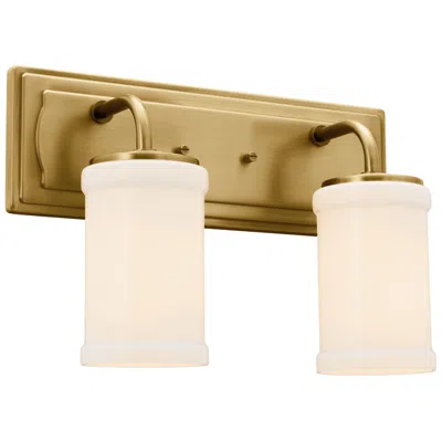 Kichler Vetivene 15 1/4" Wide Natural Brass 2-light Bath Wall Sconce