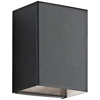 Kichler Walden 7 1/4" High Modern Black Outdoor Led Wall Light