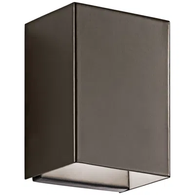 Kichler Walden 7 1/4" High Modern Bronze Outdoor Led Wall Light