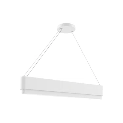 Kichler Walman 35 1/2"w Matte White Led Linear Chandelier