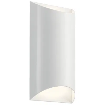 Kichler Wesley 13 3/4" High White Led Outdoor Wall Light