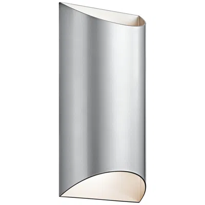 Kichler Wesley 14" High Led Platinum Outdoor Wall Light