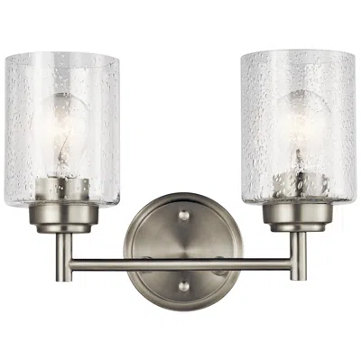 Kichler Winslow 12 3/4"w Brushed Nickel 2-light Wall Sconce