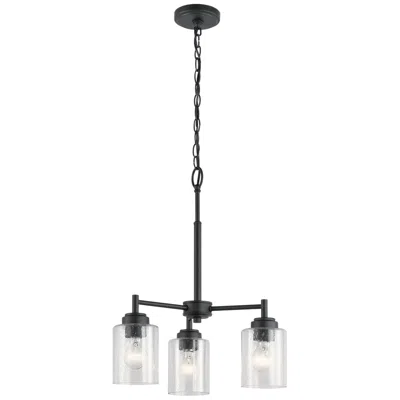 Kichler Winslow 18" Wide Black 3-light Chandelier