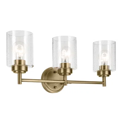 Kichler Winslow 21 1/2" Wide Matte Black 3-light Vanity Bath Light