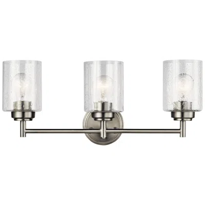Kichler Winslow 21 1/2"w Brushed Nickel 3-light Bath Light