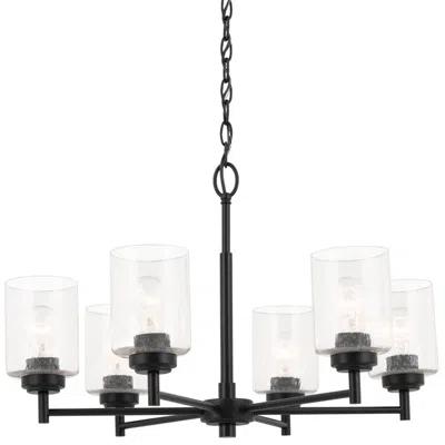 Kichler Winslow 26" Wide 6-light Black Chandelier
