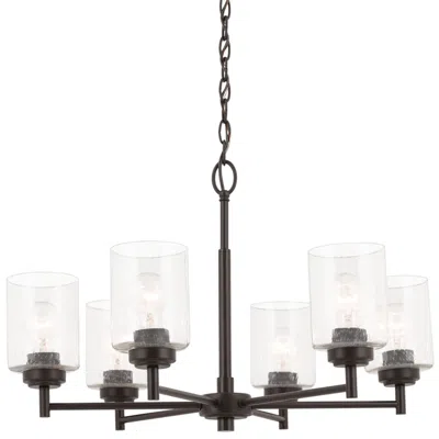 Kichler Winslow 26" Wide Bronze 6-light Chandelier