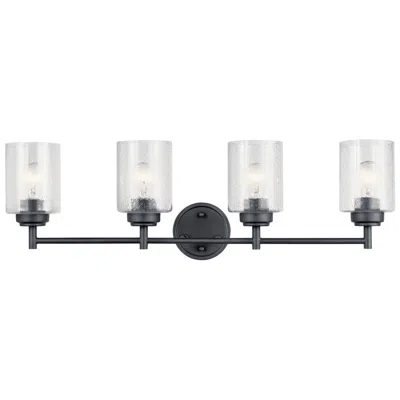 Kichler Winslow 30-in 4-light Black Modern/contemporary Vanity Light