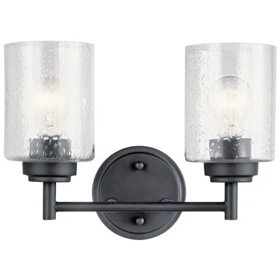 Kichler Winslow 9 1/4" High Black 2-light Wall Sconce