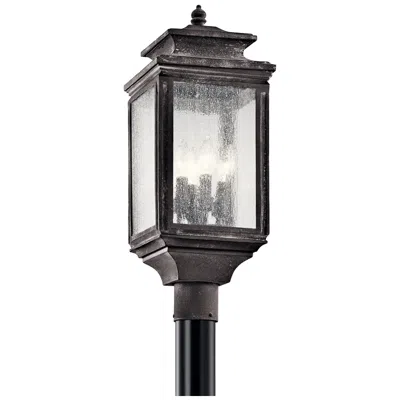 Kichler Wiscombe 23 1/4"h Weathered Zinc Outdoor Post Light