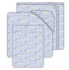 Kickee Bamboo Print Twin Sheet Set In Dew Prancing Unicorns