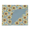Kickee Double Layer Throw Blanket - 55x75 In Stormy Sea Sunflower In Blue