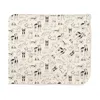 Kickee Fluffle Throw Blanket In Embroidery Natural Dogs
