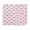 Kickee Fluffle Throw Blanket In Embroidery Shrinking Violet Xoxo