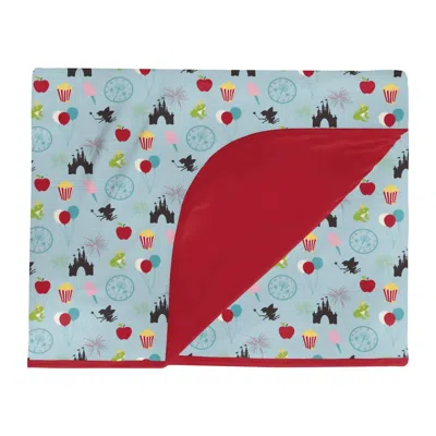 Kickee Kid's Double Layer Throw Blanket In Spring Sky Theme Park In Multi