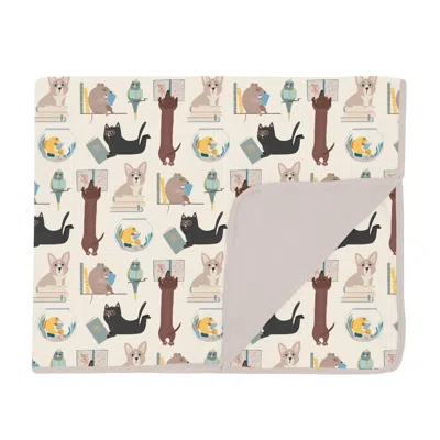 Kickee Lightweight Toddler Blanket In Natural Books & Pets