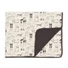 Kickee Lightweight Toddler Blanket In Natural Dogs