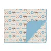 Kickee Lightweight Toddler Blanket In Natural Lake Life