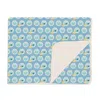 Kickee Lightweight Toddler Blanket In Seaside Blue Porthole Rubber Ducky
