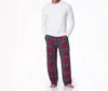 Kickee Men's Print Pajama Pants In Peacock Plaid In Multi