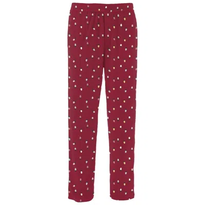 Kickee Men's Print Pj Pants In Crimson Holiday Lights In Multi