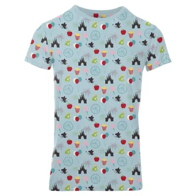 Kickee Men's Short Sleeve Crew Neck Tee In Spring Sky Theme Park In Multi