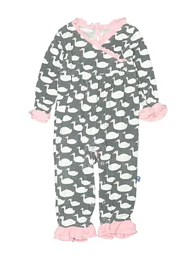 Pre-owned Kickee Pants Babies' Dress In Gray