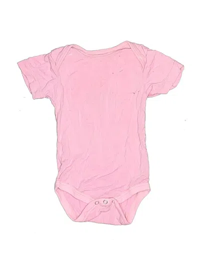 Pre-owned Kickee Pants Babies' Short Sleeve Onesie In Pink