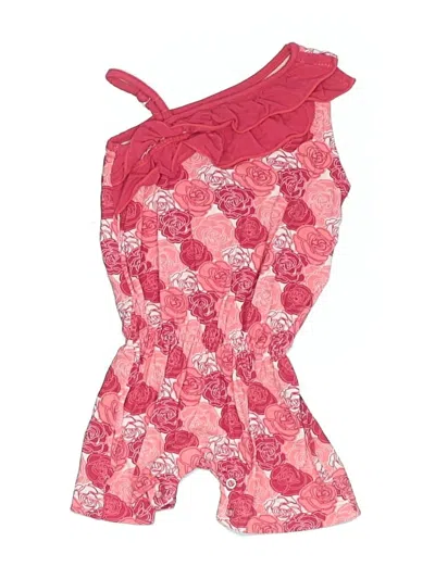 Pre-owned Kickee Pants Babies' Short Sleeve Outfit In Red