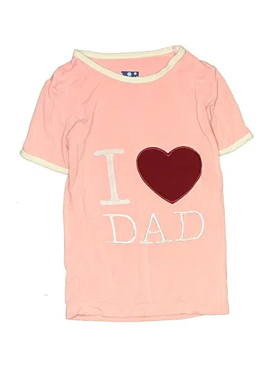 Pre-owned Kickee Pants Kids' Short Sleeve T-shirt In Pink