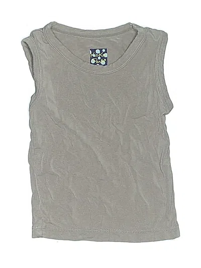 Pre-owned Kickee Pants Babies' Sleeveless T-shirt In Gray