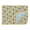 Kickee Quilted Throw Blanket In Stormy Sea Sunflower In Yellow