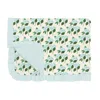 Kickee Ruffle Toddler Blanket In Hydrangea Bouquet