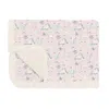 Kickee Ruffle Toddler Blanket In Shrinking Violet Sleeping Unicorns