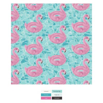 KICKEE THROW BLANKET 55"X75" IN POOL PARTY