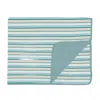 Kickee Toddler Blanket In Lakeside Stripe