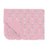 Kickee Toddler Ruffle Blanket In Cake Pop Boba In Pink