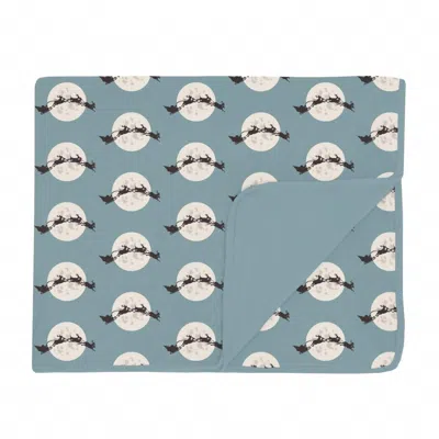 Kickee Toddler's Stormy Sea Santa's Sleigh Blanket In Multi In Blue