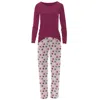 Kickee Women's Long Sleeve Tee & Pajama Pants Set In Baby Rose Happy Gumdrops In Multi