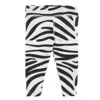 Kickee Women's Performance Jersey Legging In Natural Zebra Print In Multi