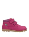 Kickers Toddler Boy Ankle Boots Magenta Size 9.5c Leather In Neutral