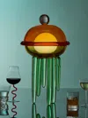 Kickie Chudikova Pulpopolis Physalea Hand-blown Murano Glass Portable Table Lamp In Multi