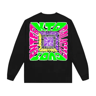 Pre-owned Kid Cudi Men's  Entergalactic Live Long Sleeve T-shirt In Black